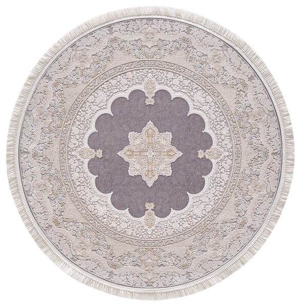 Artemis Halı Palace Yuvarlak - 05197D - Bej Kemik Halı