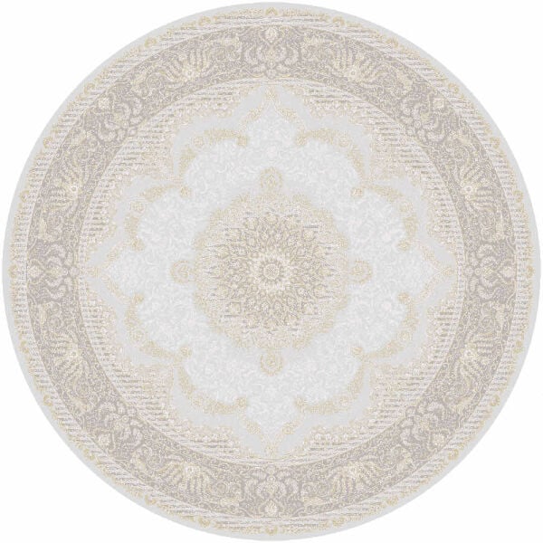 Artemis Halı Palace Yuvarlak - 05202C - Krem Vizon Rengi